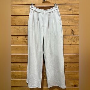 NAP Luxury Neutral Stretch Wide Leg Trousers Pants Size Small NWT